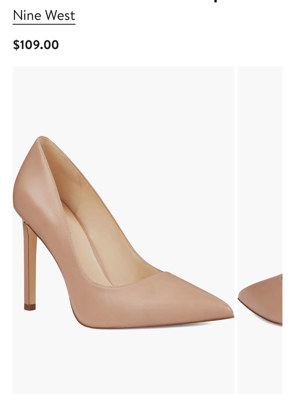 Nine West Black Pointed-Toe Stiletto Pump